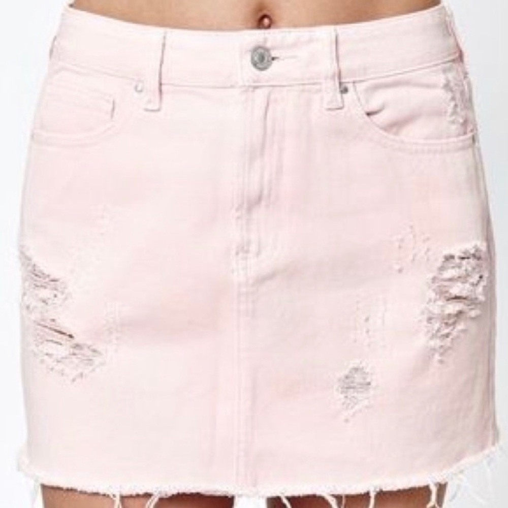 Pacsun Pink Denim Skirt